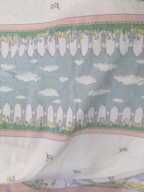 Easter Table Cloth Pastels with Bunnies 60”x120”